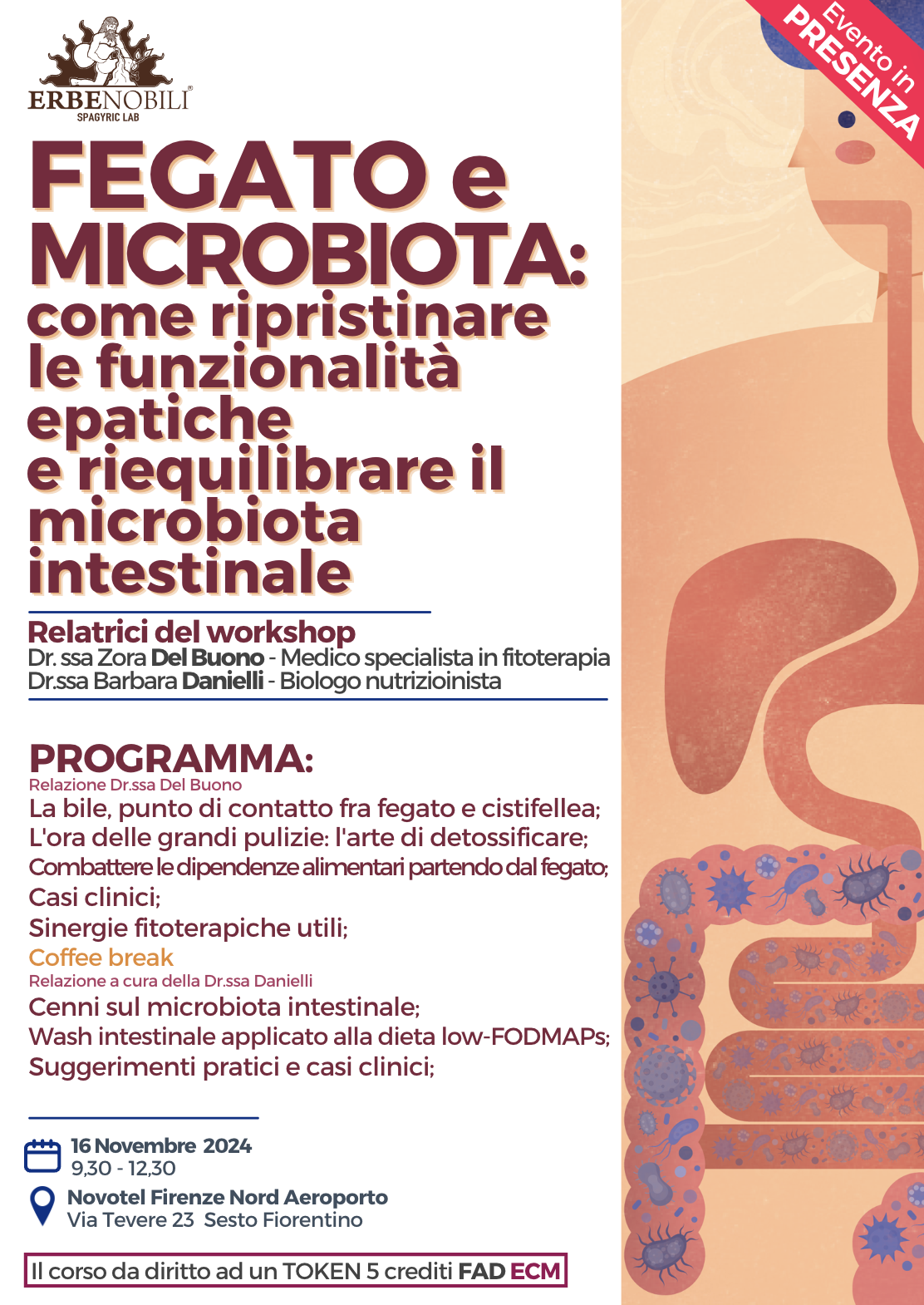FEGATO E MICROBIOTA: COME RIPRISTINARE LE FUNZIONALITA' EPATICHE E RIEQUILIBRARE L'INTESTINO