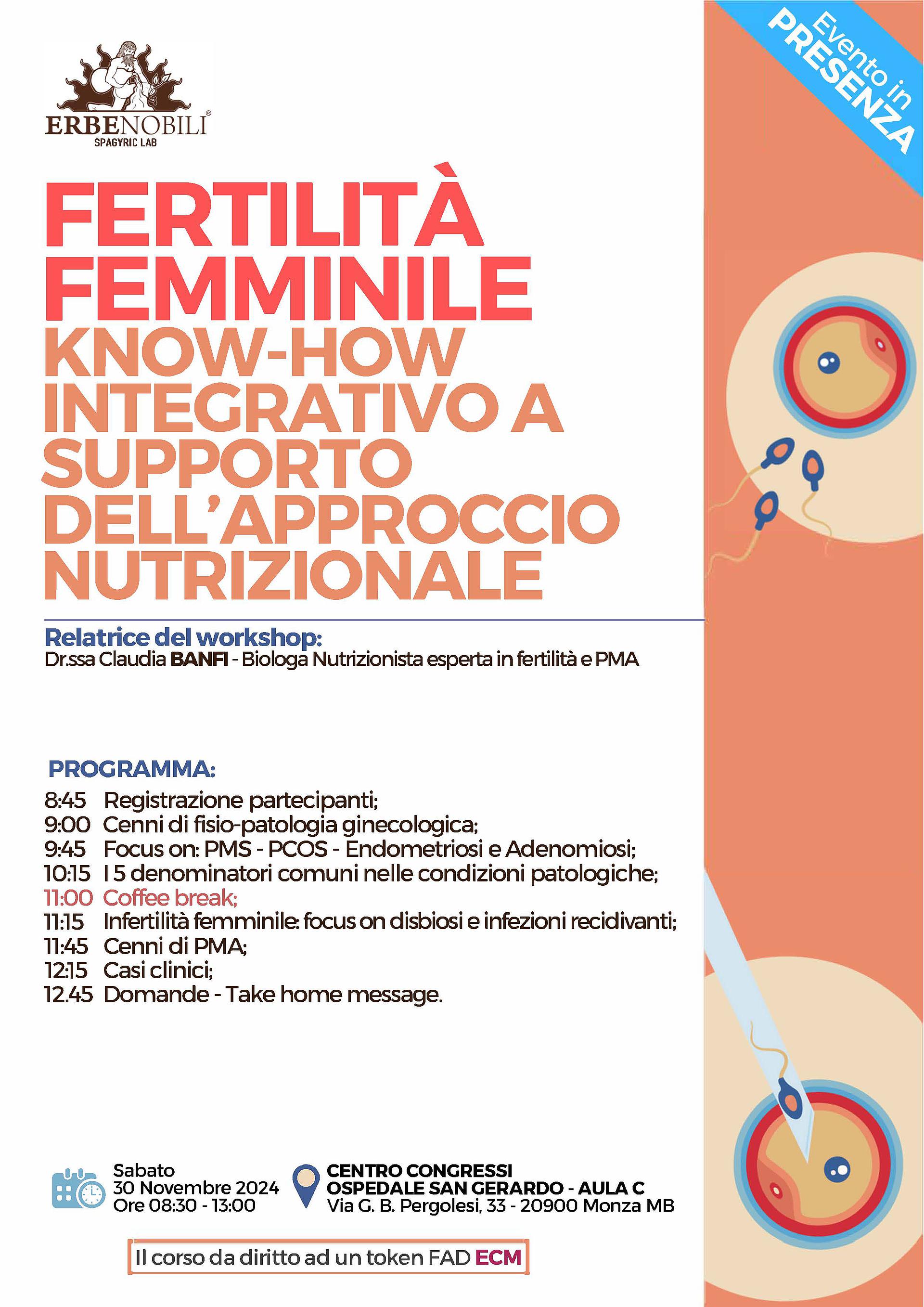 FERTILITA'  FEMMINILE  KNOW-HOW INTEGRATIVO A SUPPORTO DELL'APPROCCIO NUTRIZIONALE