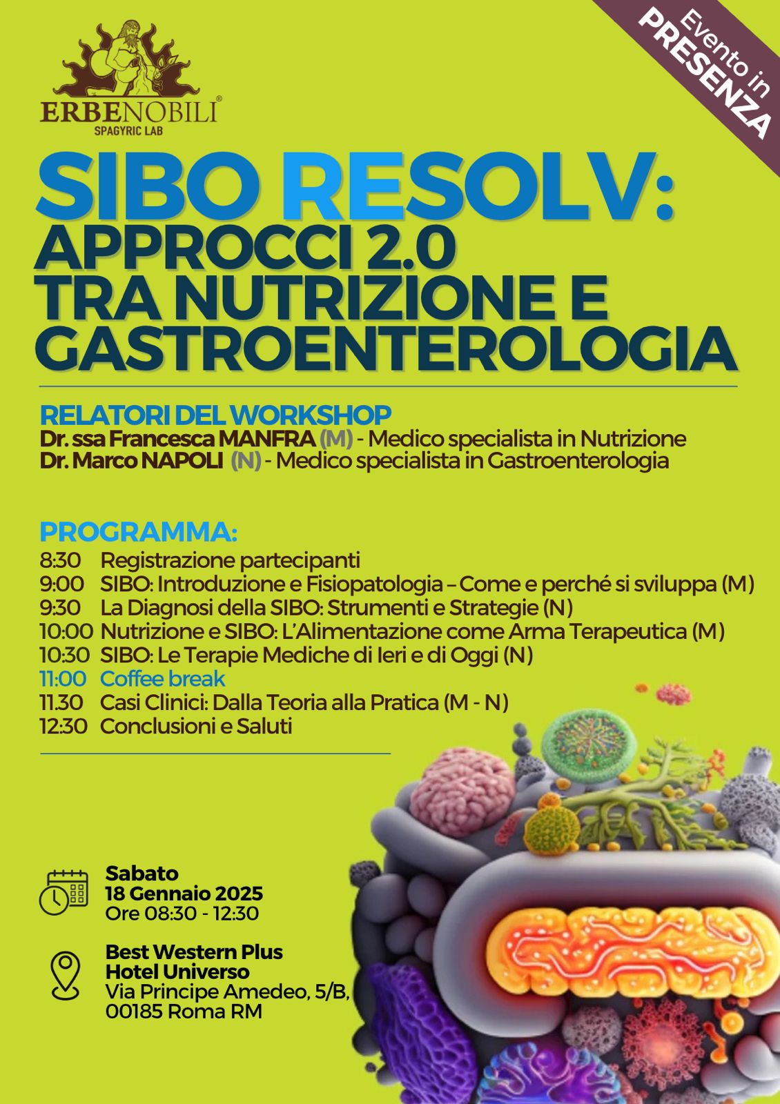 SIBO RESOLV: APPROCCIO 2.0 TRA NUTRIZIONE E GASTROENTEROLOGIA