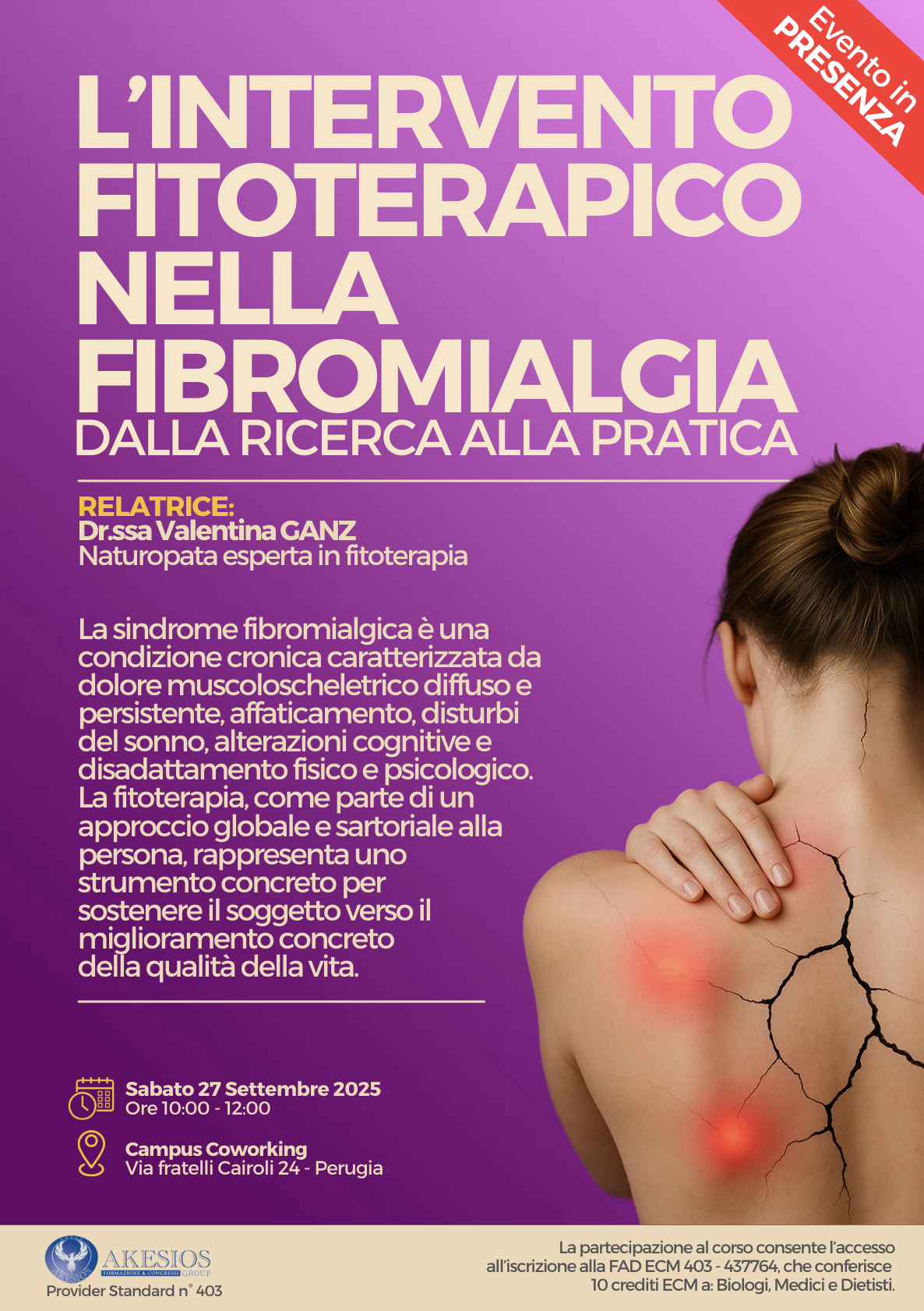 L'INTERVENTO FITOTERAPICO NELLA FIBROMIALGIA. DALLA RICERCA ALLA PRATICA
