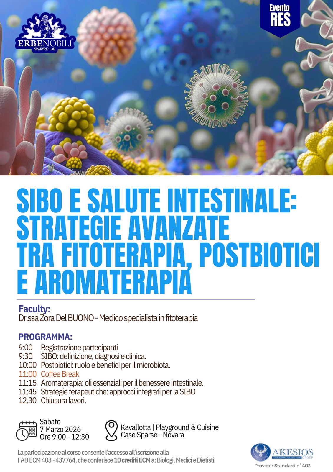 NOVARA - SIBO E SALUTE INTESTINALE: STRATEGIE AVANZATE TRA FITOTERAPIA, POSTBIOTICI E AROMATERAPIA
