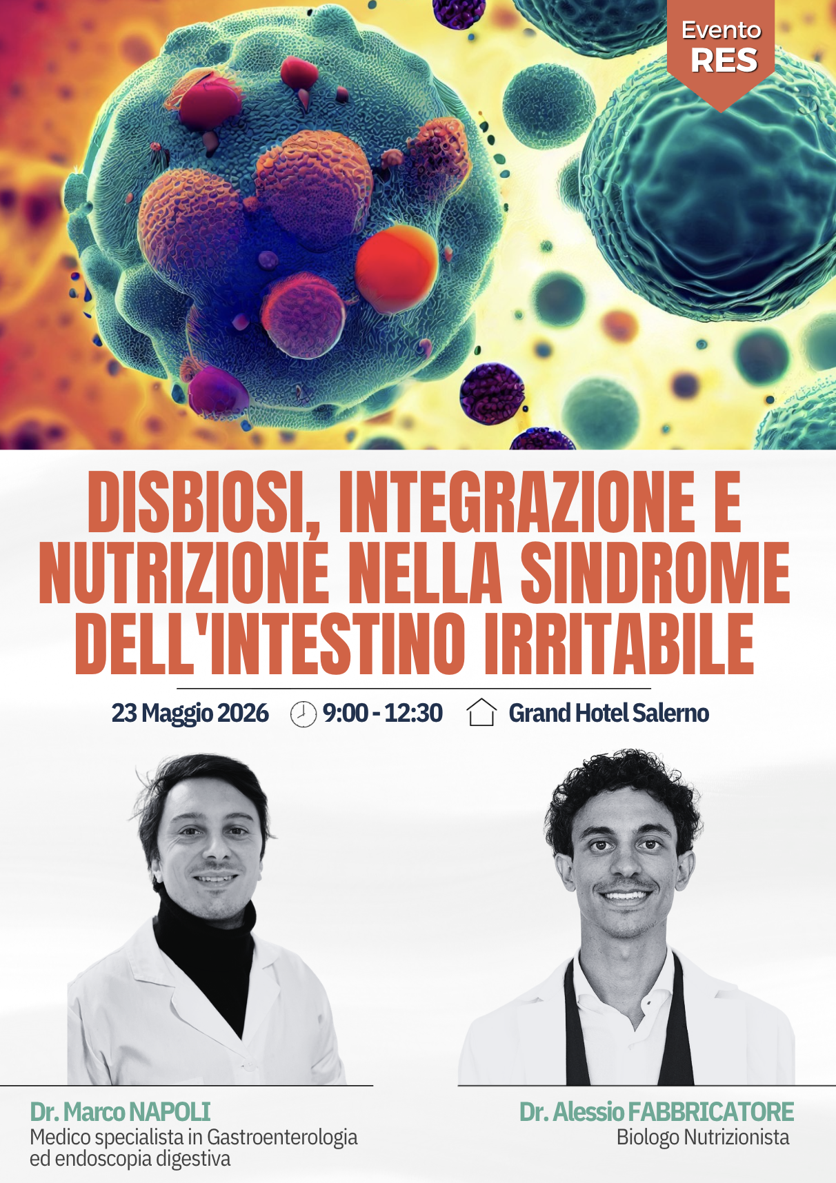 GENOVA - IBS, DISBIOSI E INFIAMMAZIONE LOW-GRADE: IL MICROBIOTA COME BERSAGLIO CLINICO-NUTRIZIONALE (copia)