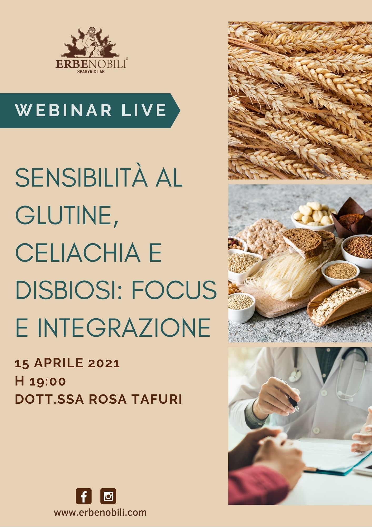 SENSIBILITÀ AL GLUTINE, CELIACHIA E DISBIOSI: FOCUS E INTEGRAZIONE