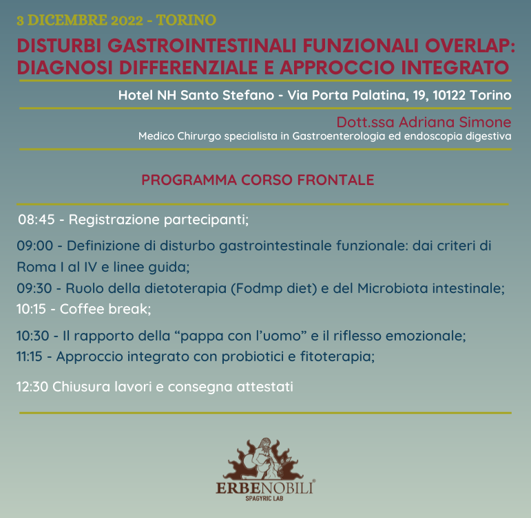 DISTURBI GASTROINTESTINALI FUNZIONALI OVERLAP: DIAGNOSI DIFFERENZIALE E APPROCCIO INTEGRATO